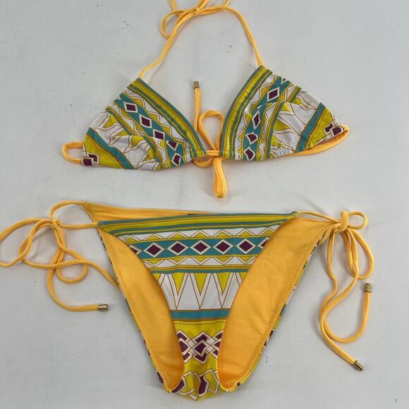 Hale Bob SET Multicolor Printed Bikini Top & Bottom - Picture 1 of 10